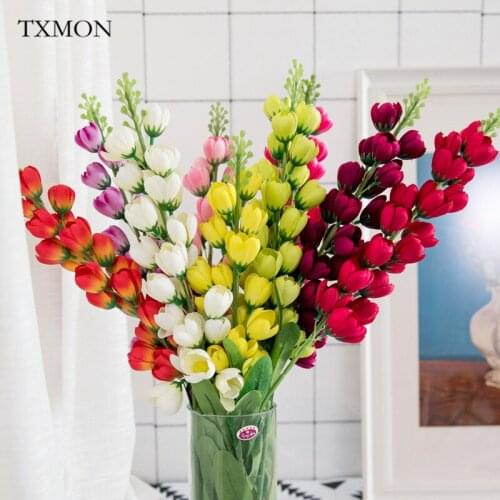 1 Pc Artificial Lily Of The Valley Flower Single Silk Fake Flower Bouquet Wedding Home Decoration Flower Arrangement 9 Colors