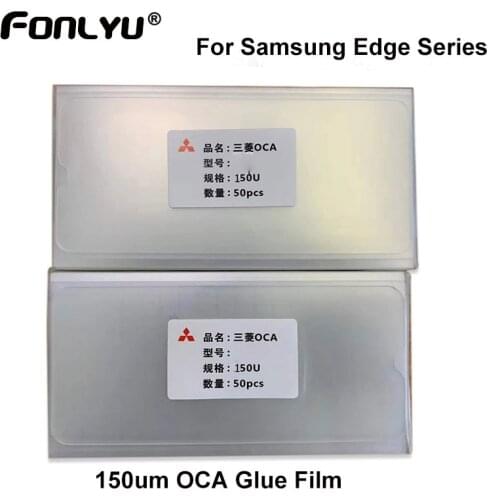 150um OCA Adhesive For Samsung S10 Plus S20 Ultra Plus S9 S8 Plus Note10 Plus S7 Edge Note 8 9 Glass Oca Laminate Lcd Repair
