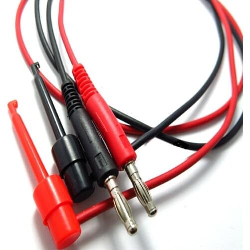 5pair/10pcs 4mm Banana Plug to 4mm Banana Plug Test Hook Lead Cable Wire for Multimeter Probes
