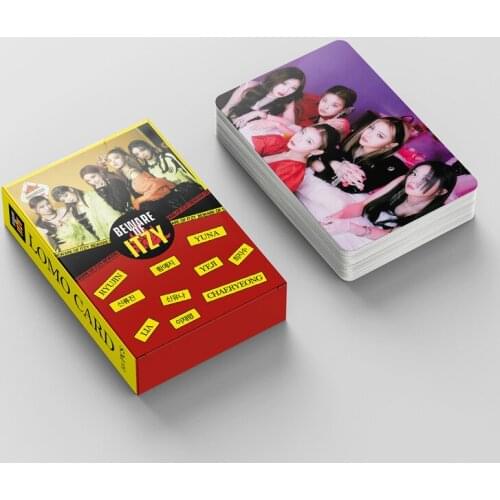 55Pcs/Set Kpop ITZY Lomo Card poster High Quality Photo new Album Member Card For Fans Collection Photocard