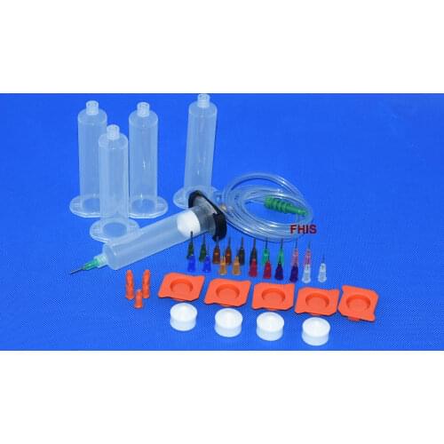 30cc/55cc Aluminum Adapter Liquid Dispenser Solder Paste Adhesive Glue Syringe and Dispensing Needle Tip