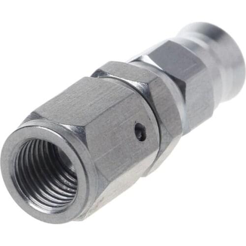 CNC Machined AN -3 Hose to M10x1.0 Straight Stainless Steel PTFE Custom Brake Clutch Hose Fitting