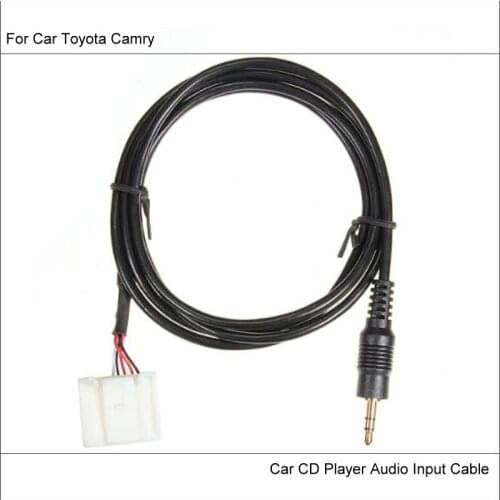 For Toyota Camry Original Plugs To AUX Adapter 3.5mm Connector Car Audio Media Cable Data Music Wire