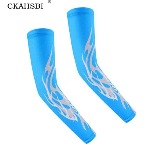 Breathable Quick Dry Gloves UV Protection Running Arm Sleeves Basketball Elbow Pad Fitness Armguards Sports Cycling Arm Gloves