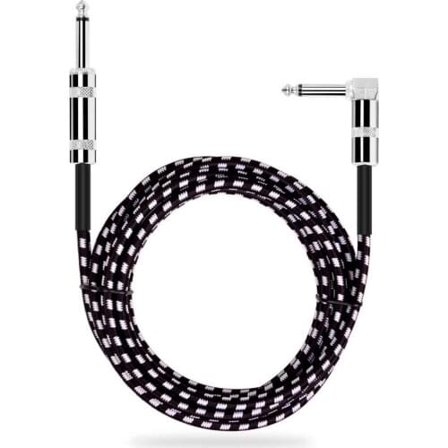 0.5/1m 6.35mm Electric Guitar Cable Audio USB Link Interface Adapter for PC Music Recording Guitar Bass Accessories