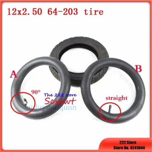 12 inche wheel tires 12x2.50 64-203 tyre inner tube for Mini motorcycle, electric bicycle childrens bicycle 12*2.50 tyre tube