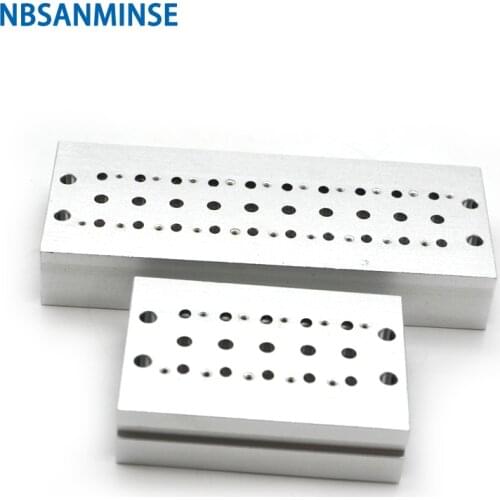 NBSANMINSE Manifold for SMC Type SY3000 Series Solenoid Valve Pneumatic Valve Control Valve Board G 1/8