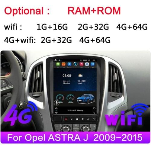 For Opel Astra J Verano Android Car Radio multimedia Player DSP IPS Vertical Screen System Navigation Video Audio player