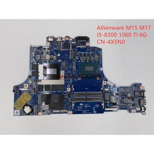 For Dell alienware M15 M17 CN-04X5N0 04X5N0 4X5N0 Laptop Motherboard with I5-8300 1060 TI 6G GPU 100% tested work
