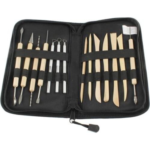 Pottery Clay Ceramics Tools Set Wooden Polymer Clay Molding Tools Craft Carving Sculpting Tools Set