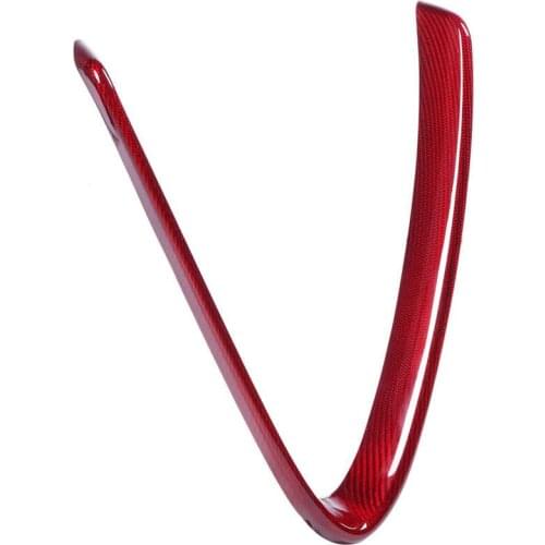 Front Grill Cover V-Shaped Grille Trim Fit for Alfa Romeo Giulia 2017-2020 Red