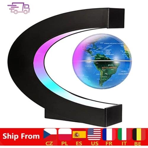 Novelty Magnetic Levitation Globe LED World Map Magnetic Levitation Floating Globe Electronic Antigravity Lamp Creative Gifts