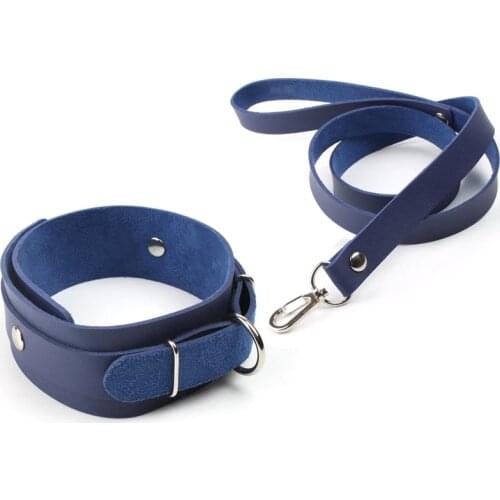 Real Leather Sex Neck Collar With Traction Rope SM Bondage Sex Toys For Female Fetish Dog Slave Toys Adult Produnt