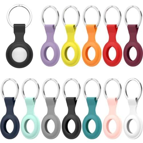 Silicone Protective Case On For Apple Airtags Locator Tracker Cover Protective Case Full Protection For Air tags Track Shell