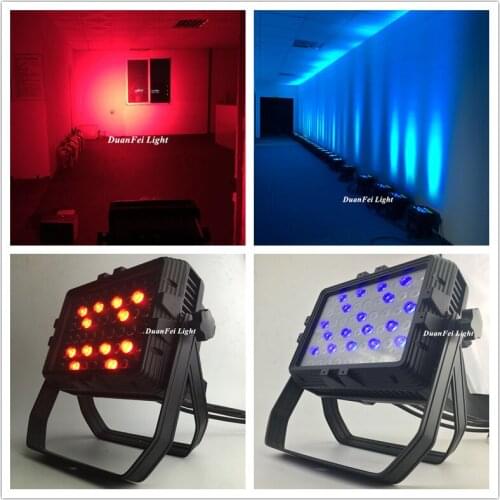 24pcs LED Wall Washer 54x3w IP65 Outdoor high bright City Color RGBW Floodlight Party Bar Disco Lighting Lamp