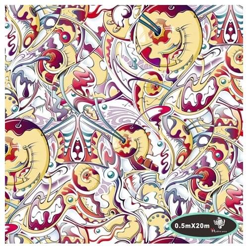 High quality big snail pattern hydrographic film 50cm wide hydro water transfer printing film,HFJ014 PVA film