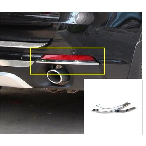 Rear Tail Fog Light Lamp Cover Trim Sticker For BMW X5 f15 2014-2016 Car Accessories 2pcs/set