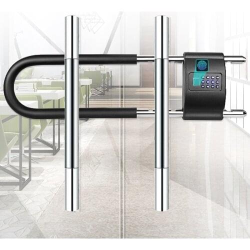 Siometric Tuya APP Fingerprint Lock for Glass Door Remote Control Door Lock for Office Electronic Key Lock Smart Lock