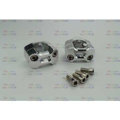 Sliver color CNC aluminum alloy Handlebar Clamp 11/8" to 7/8" Universal Bar 28mm Clamps Dirt Bike Adapter Free Shipping
