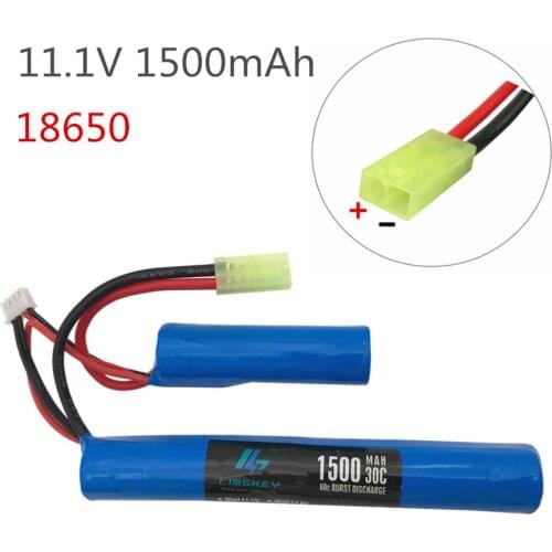 1 pcs Limskey Power RC Lipo battery 11.1V 1500MAH 230C 2 cell AKKU Mini Airsoft Gun Battery RC model 40C