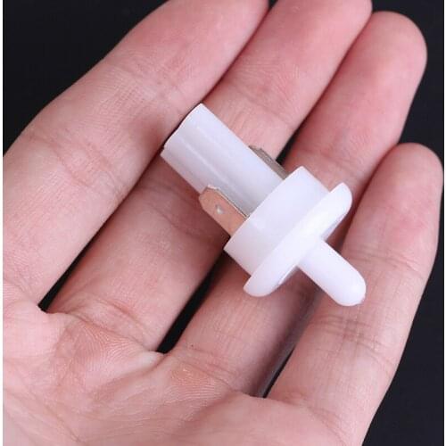 1PC white gated button pressure switch light switches OFF-(ON) PBS-35B Refrigerator door controlled switch