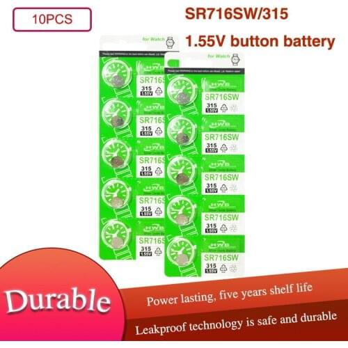 10Pcs 315 100% Original Brand New LONG LASTING SR716SW SR716 1.55V Japan Made Silver Oxide Watch Battery
