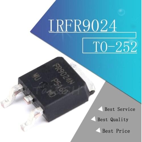 10pcs IRFR9024 TO-252 FR9024 TO252 IRFR9024N IRFR9024NTRPBF IRFR9024NTR