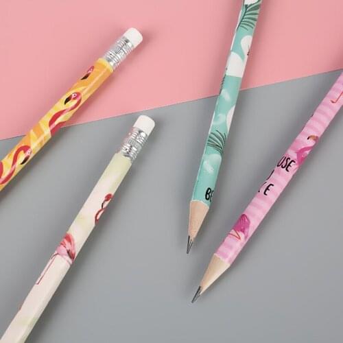 12pcs Cartoon Pets HB Pencil with eraser Student Teacher Gift Interesting Presents For Friends Kawaii soldier signutra pen