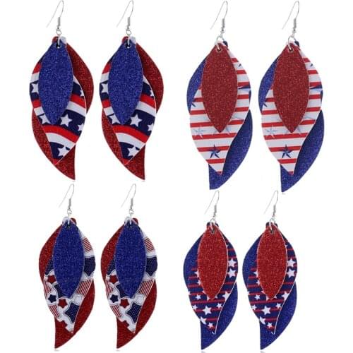 20pcs lailina Mix Style 4th Of July Independence Day American Jewelry Accessories Earring