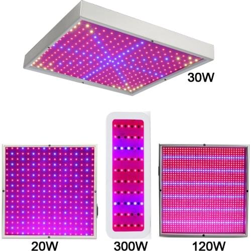 20W/30W/120W/300W Grow Light Panel LED AC85-265V Greenhouse Garden Hanging Growing Lamp Indoor Plant Growth Lighting