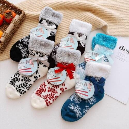 2020 Fashion Women Socks Lady Christmas Gift Sock Winter Cute Wool Ladies Crazy Sock Female Thermal Thicken Warm Socks