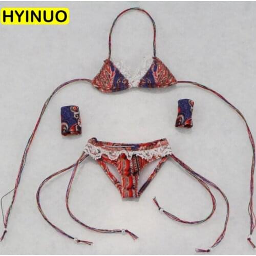 3 Models 1/6 Scale Female Sexy Bikini for Slim Female Body Clothes Clothing Suit Set Model for 12''Action Figure Body