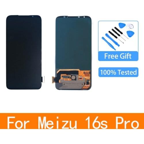 6.2" Original For Meizu 16s Pro Super AMOLED LCD Display Touch Screen Digitizer Assembly For Meizu 16s Pro LCD