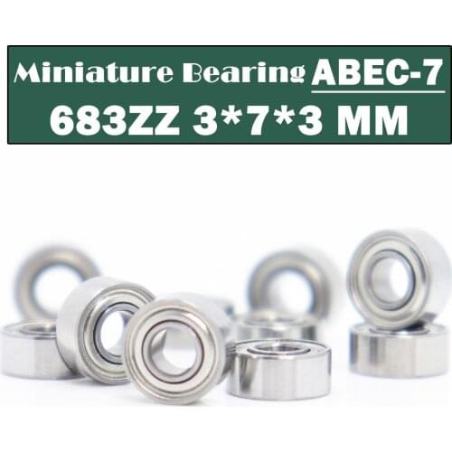 683ZZ Bearing ABEC-7 10PCS 3x7x3 mm Miniature 683 ZZ Ball Bearings 618/3ZZ EMQ Z3V3 High Quality