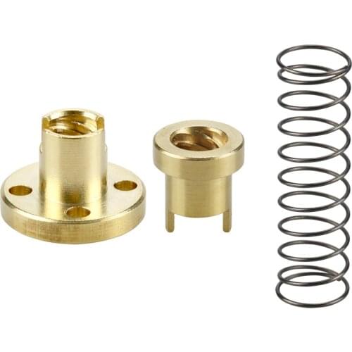 8mm TR8 - 8mm 4mm 2mm Lead Screw Trapezoidal ACME w/ Anti-Backlash Anti Backlash Nut CNC 3D printer spare parts