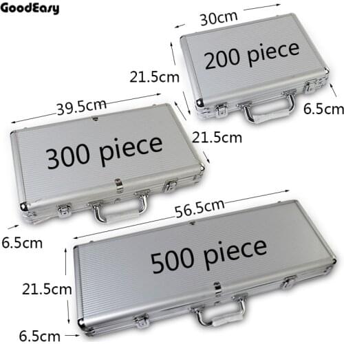 Aluminum Casino Texas Poker Chips Case Capacity Suitcase Black Jack Poker Container Box Tool Case Outdoor Vehicle Kit Box