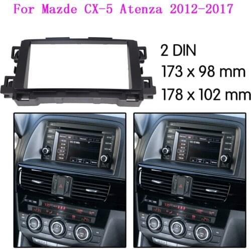 Car Radio stereo Fitting Fascia installation For MAZDA (6) CX-5 Atenza 2012-2017 Frame Fascias Mount Panel DVD player Bezel CD
