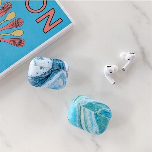 Matte Earphone Case on Apple Airpods Pro Cover Bag Marble Luxury Coques for Apple Air Pods Pro 3 Headphone Earpods Charging Box