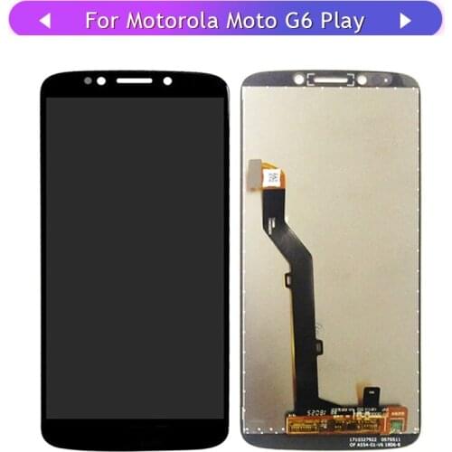 For Motorola Moto G6 Play Full LCD Display Assembly Complete with Touch digitizer and LCD Screen Replacement