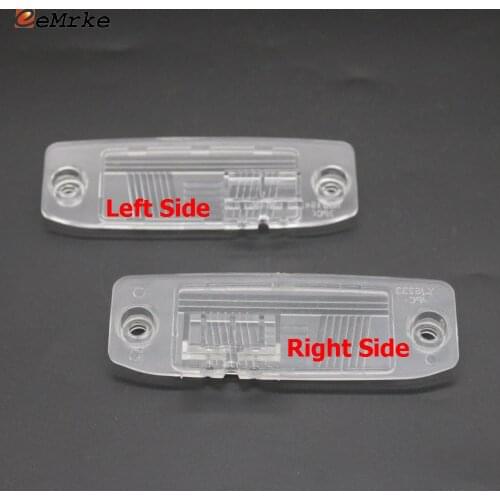 EEMRKE for Kia Rio X-Line 2017 2018 Car Rear View Backup Camera Bracket License Plate Lights Housing Left / Right Side