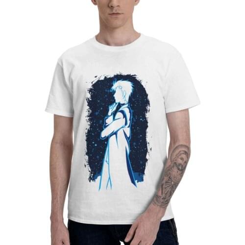 Steins Gate T-shirt Mens Novelty T Shirt Short Sleeve 100% Cotton The Genius Scientist Rintarou Okabe Tshirt Unique Tee Tops