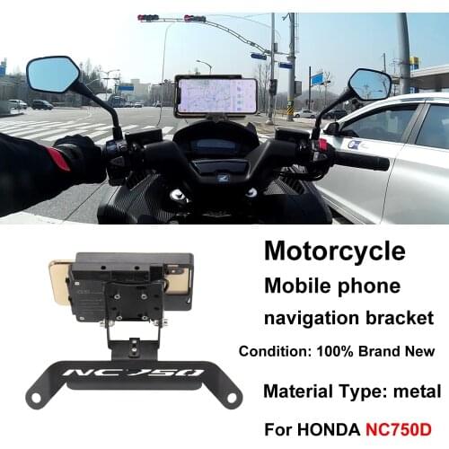 New motorcycle front mid navigation bracket GPS mobile phone charging For HONDA NC750D NC 750D NC750 D Mobile phone support