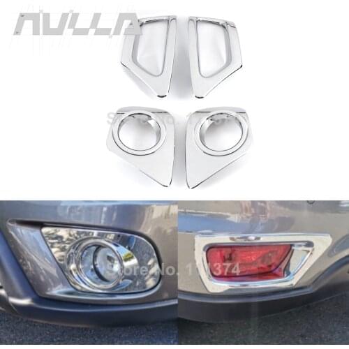 Chrome Front Car Fog Light Lamps Cover For Dodge Journey JUCV Fiat Freemont 2011-2017 2018 Accessories