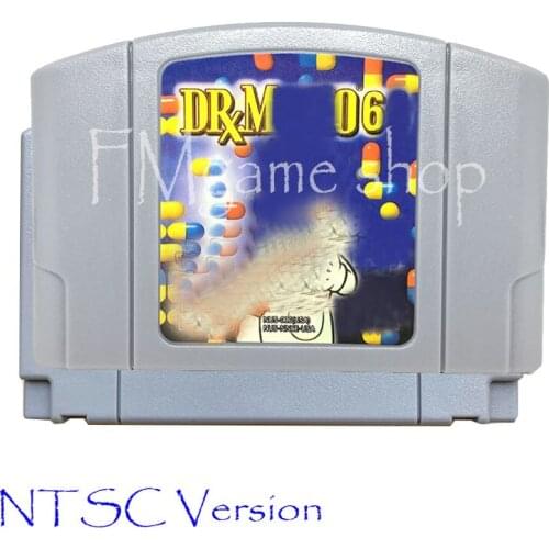 Dr ma Memory card Game Cartridge for 64 bit USA NTSC Version Video Game Console Card vita Mortal rio