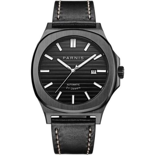 Parnis 42mm Mechanical Watch Automatic Watch Men Luxury Diver watches Sapphire glass Miyota Automatic movement