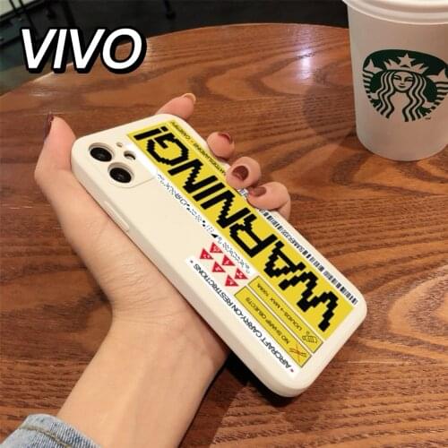Skin-feel Warning Full Soft TPU cases for Vivo V9 Y85 V11i Y95 V15 Y17 Y15 Y12 Y11 2019 Y7S S1 Y7S V17 NEO Slim Full Back Cover