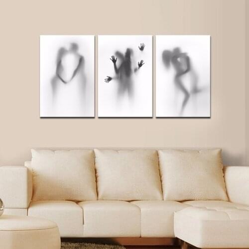 Sexy men and women frameless decorative painting bedroom bedside painting frameless core room decor