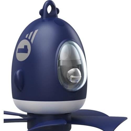 USB Lovely Airplane Shaped Ceiling Fan Light Decorative Hanging Nightlight