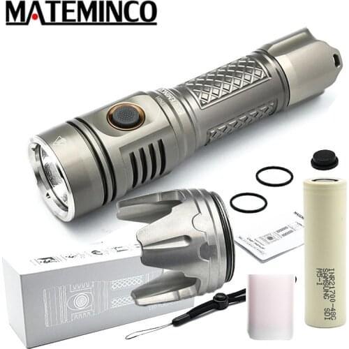 Mateminco TK01 Tactical Flashlight CREE XHP50.2 max 2215LM USB rechargeable beam distance 309 Meter torch with 21700 Battery