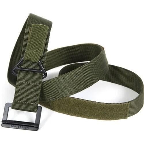 Military Equipment Tactical Belt Men Casual Pure Color Combat Nylon Belts Exercise Adjust Hunt Outdoor Emergency Rigger Survival
